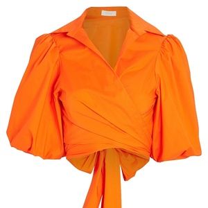 Petersyn Orange Cellini Blouse  Size Medium